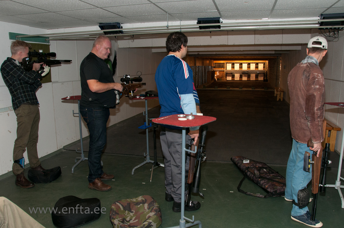 Second group at firing line